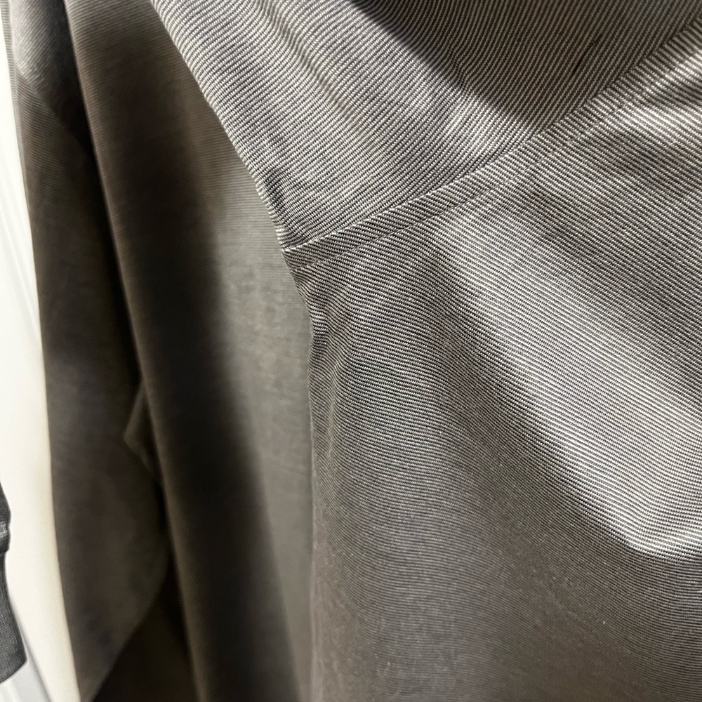 Bugatchi Uomo Silver Long sleeved Mock Neck Men’s Shirt - Picture 9 of 12